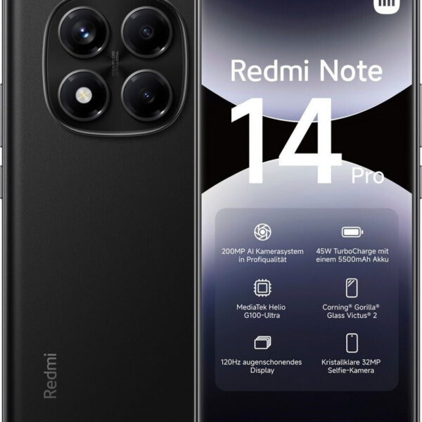 Xiaomi Redmi Note 14 Pro 4G Midnight Black