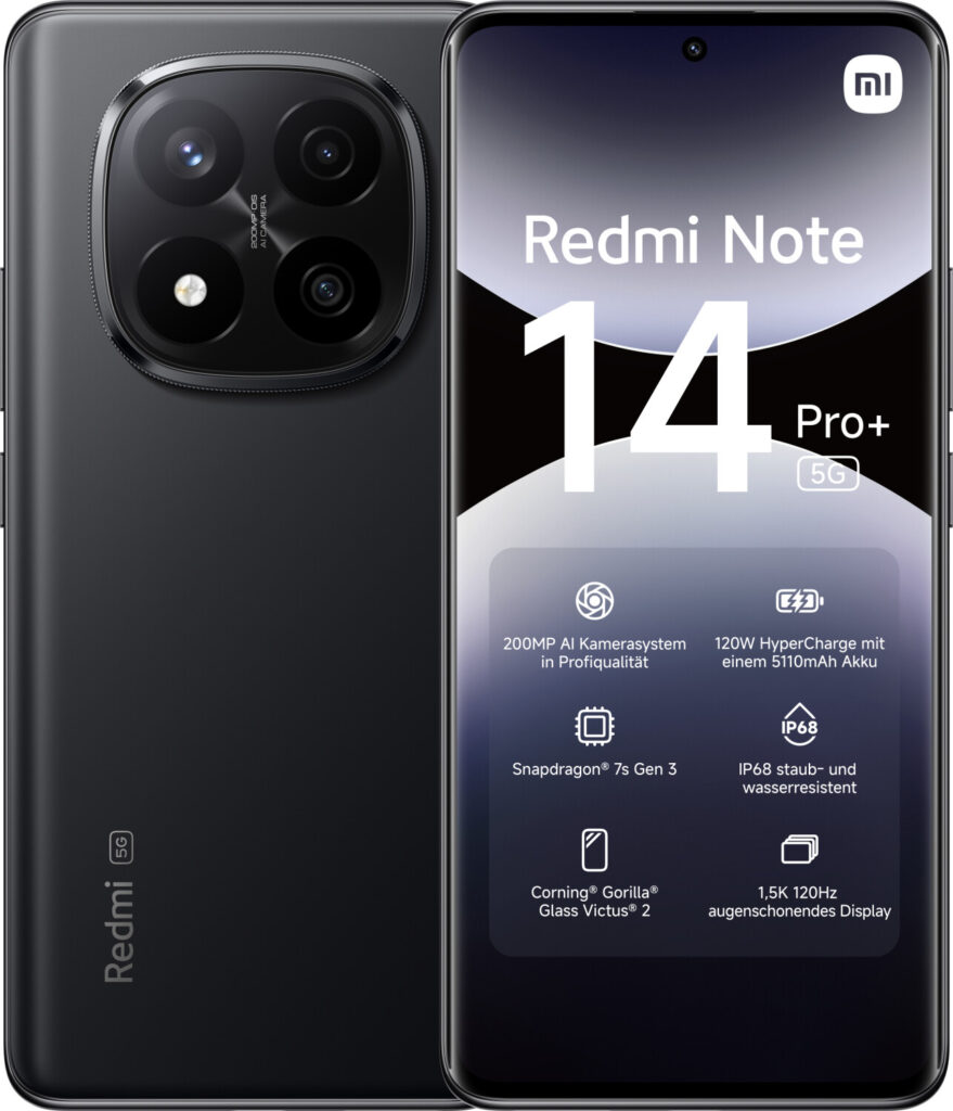 Xiaomi Redmi Note 14 Pro Plus 5G 256GB negro