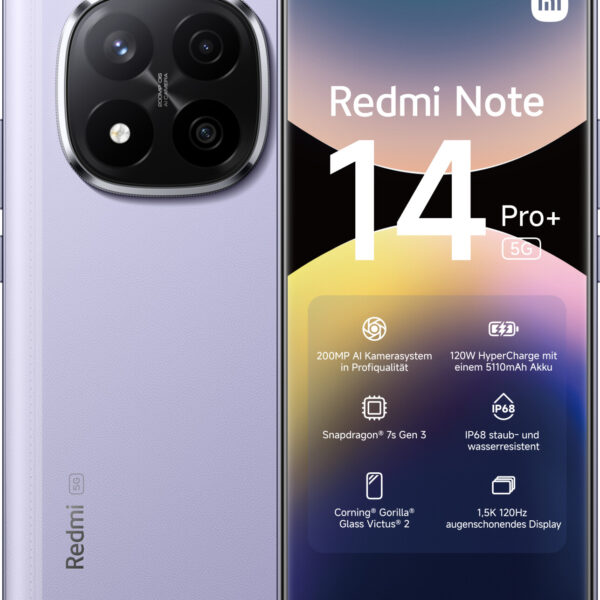 Xiaomi Redmi Note 14 Pro Plus 5G 256GB violeta