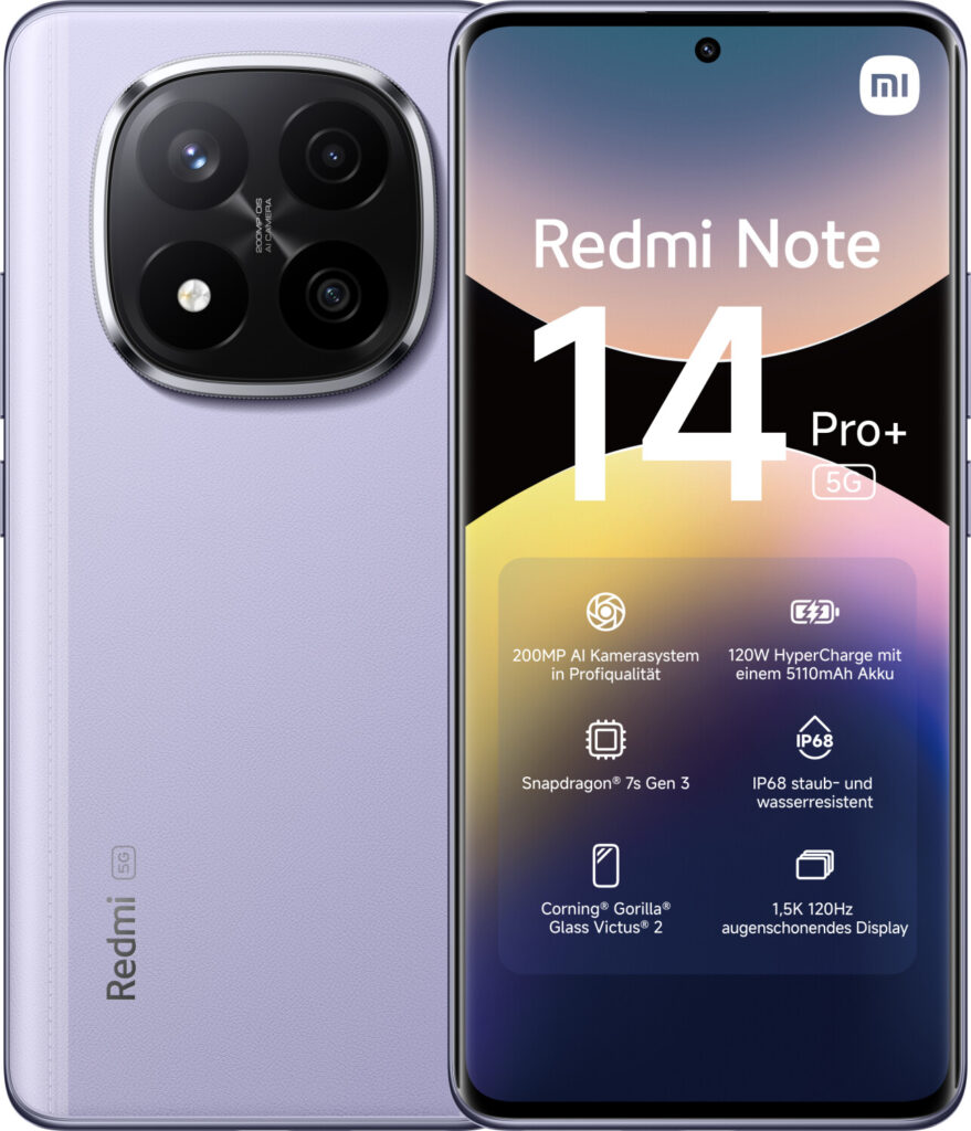 Xiaomi Redmi Note 14 Pro Plus 5G 256GB violeta