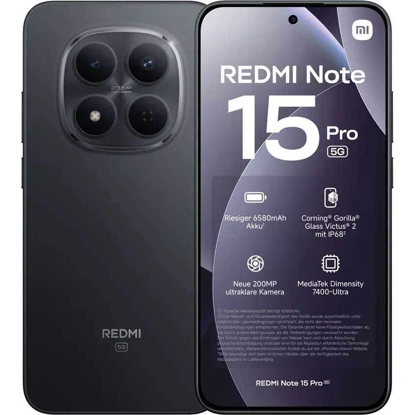 xiaomi-redmi-note-15-pro-5g-8gb-256gb-negro-nuevo-chollo Xiaomi Redmi Note 15 Pro 5G 8GB 256GB negro - Nuevo - Imagen 1